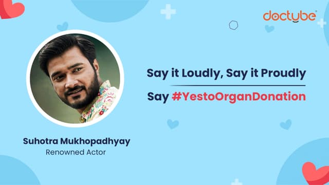 Actor Suhotra Supports Organ Donation