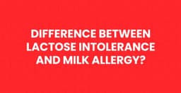 Difference Between Lactose Intolerance and Milk Allergy