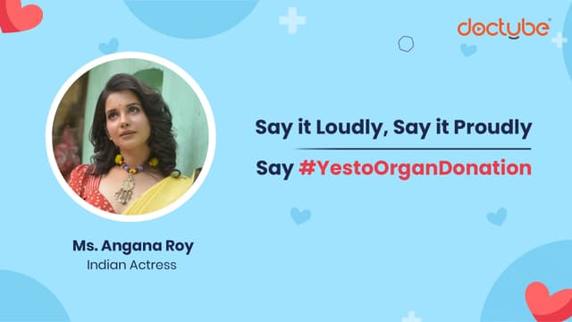 Actress Angana Roy Supports Organ Donation