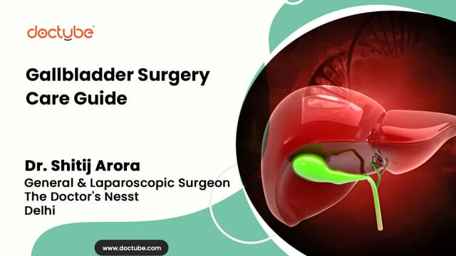 Gallbladder Surgery Care Guide